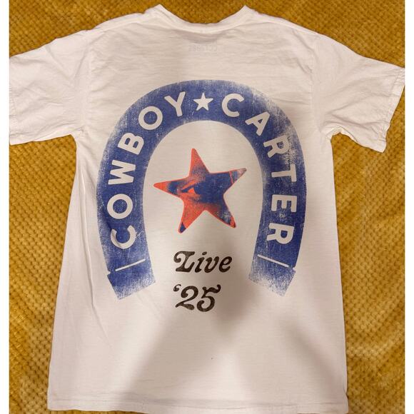Beyoncé Cowboy Carter Tour Concert Merch White Yaya T-shirt Size M 2025 - Picture 3 of 6